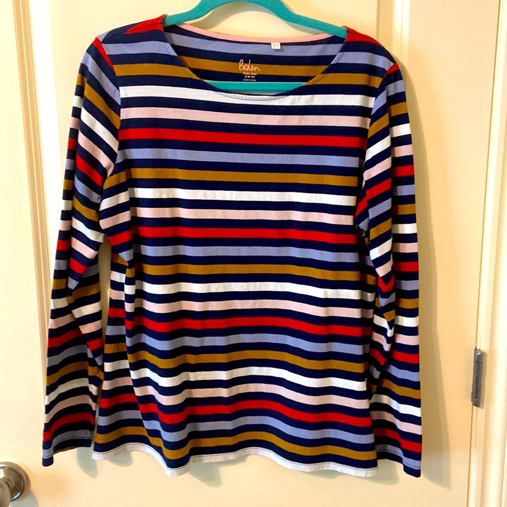 Size 14 Boden Striped Long Sleeve Breton